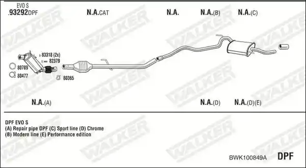 WALKER BWK100849A