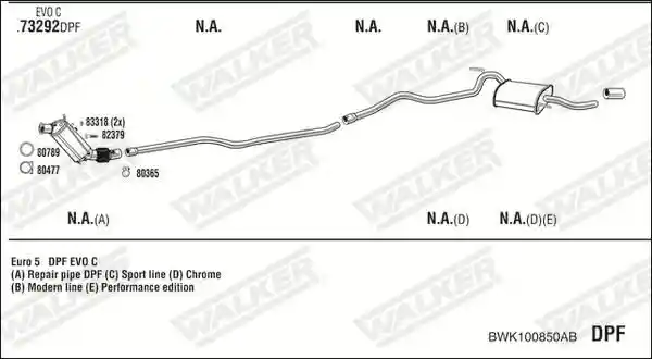WALKER BWK100850AB