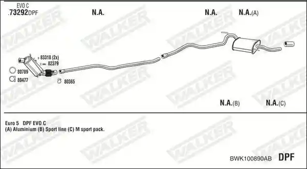 WALKER BWK100890AB