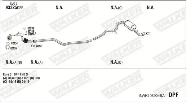 WALKER BWK105924BA