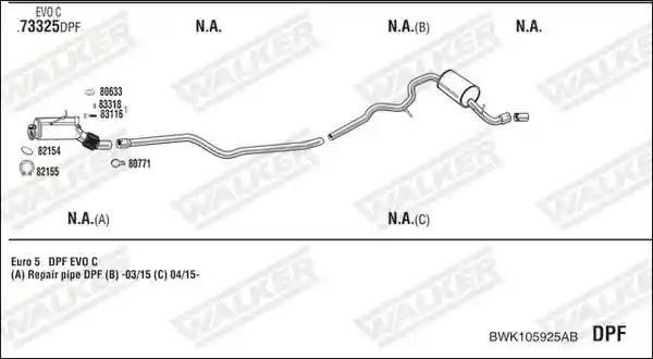 WALKER BWK105925AB