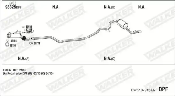 WALKER BWK107915AA