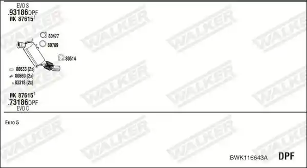 WALKER BWK116643A