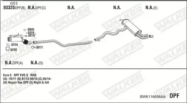 WALKER BWK116656AA