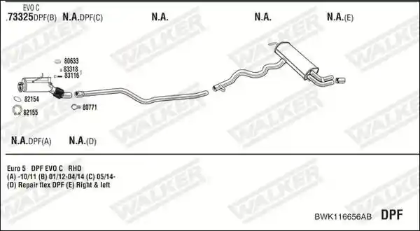 WALKER BWK116656AB