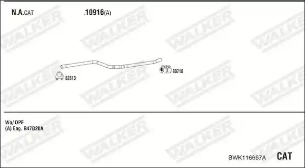WALKER BWK116667A