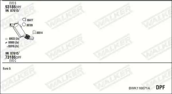 WALKER BWK116671A