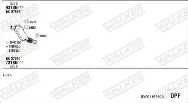 WALKER BWK116780A