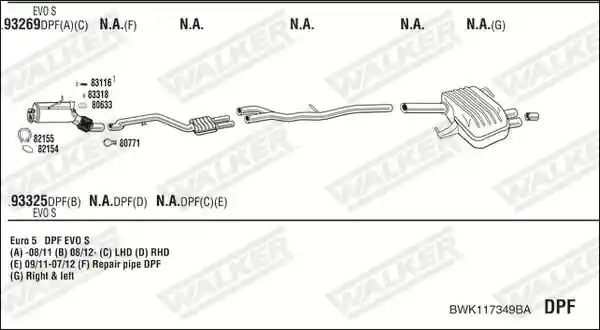 WALKER BWK117349BA