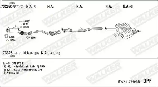 WALKER BWK117349BB