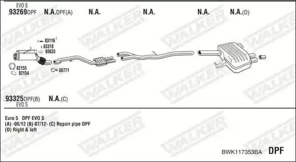 WALKER BWK117353BA