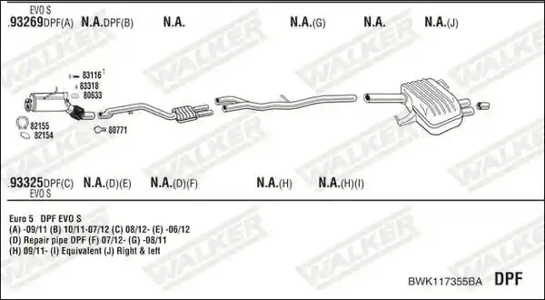 WALKER BWK117355BA