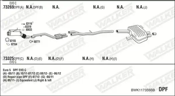 WALKER BWK117355BB
