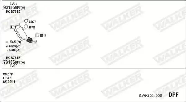 WALKER BWK123192B
