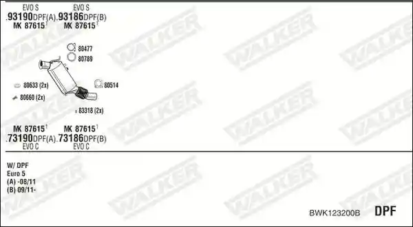 WALKER BWK123200B