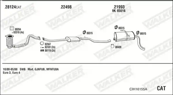 WALKER CIH16155A