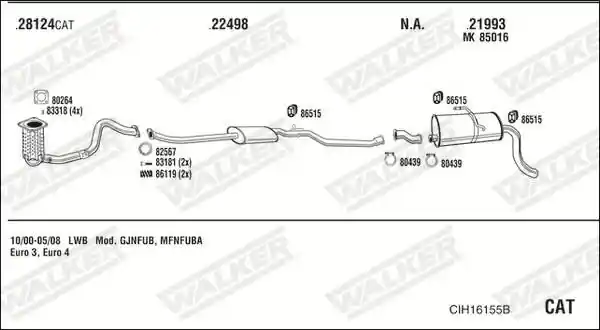 WALKER CIH16155B