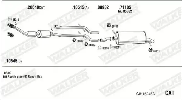 WALKER CIH16245A