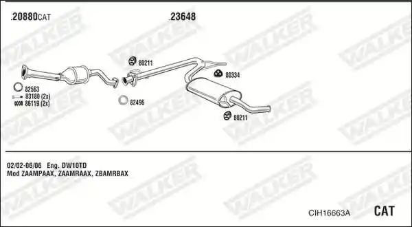 WALKER CIH16663A