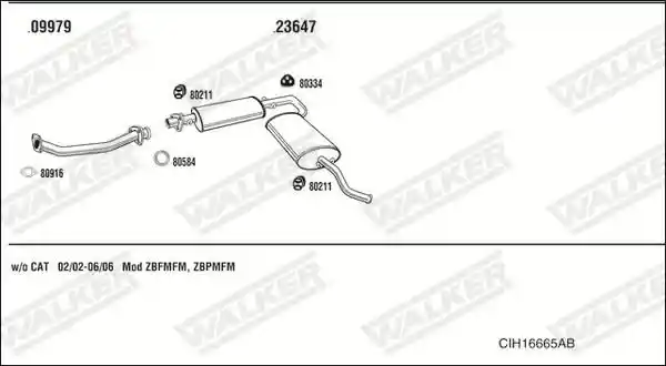 WALKER CIH16665AB