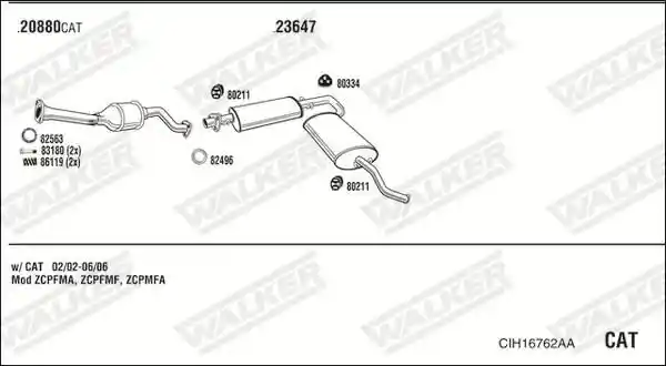 WALKER CIH16762AA