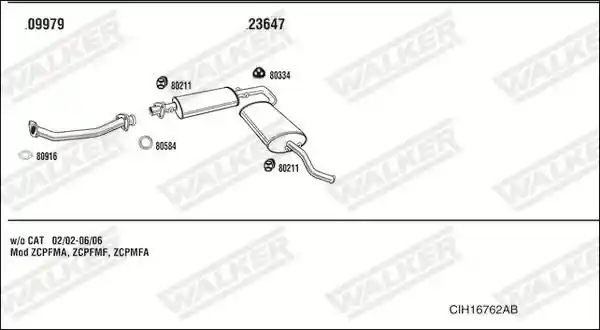 WALKER CIH16762AB