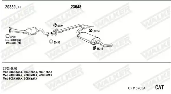 WALKER CIH16765A
