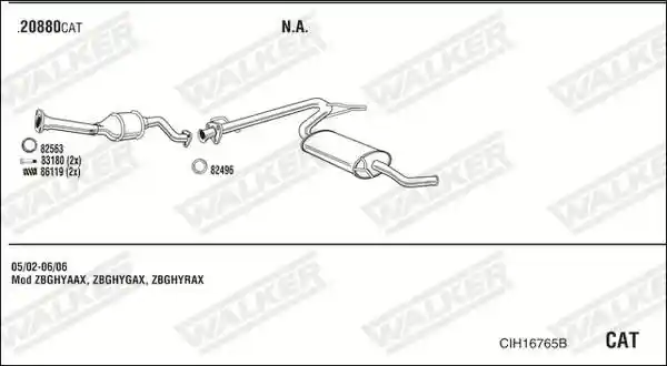 WALKER CIH16765B