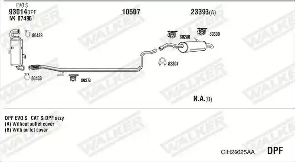 WALKER CIH26625AA