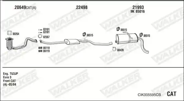 WALKER CIK005595CB