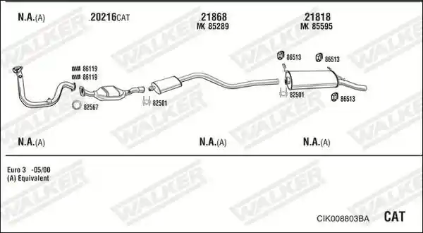 WALKER CIK008803BA