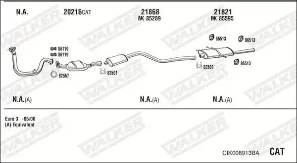 WALKER CIK008913BA