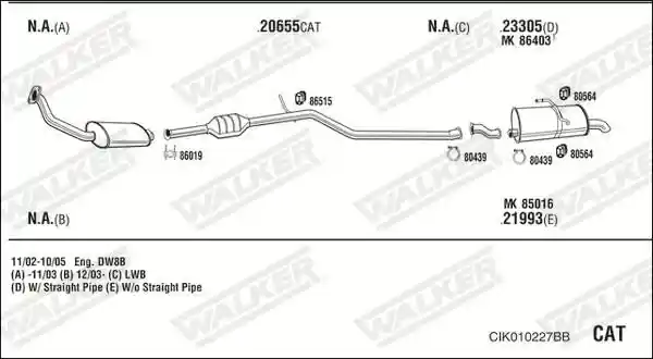 WALKER CIK010227BB