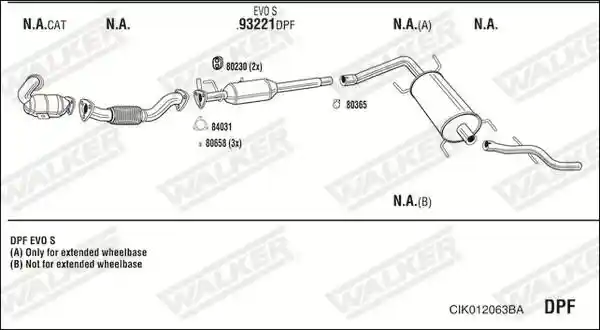 WALKER CIK012063BA