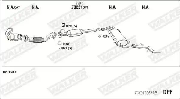 WALKER CIK012067AB