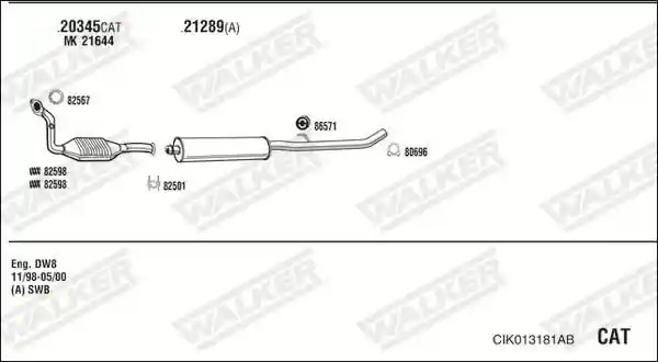 WALKER CIK013181AB