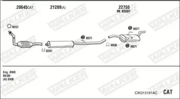 WALKER CIK013181AC
