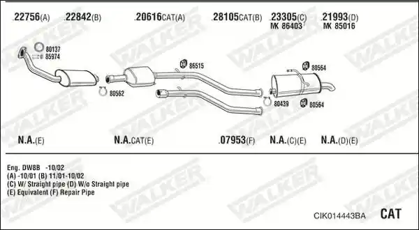WALKER CIK014443BA