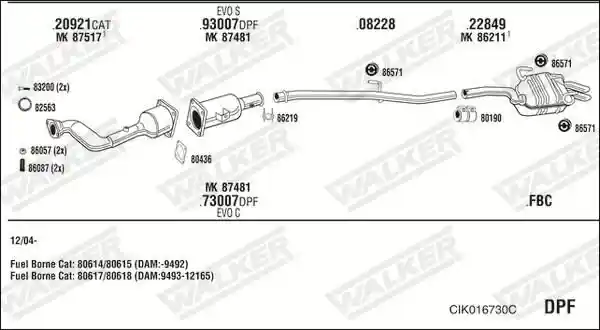 WALKER CIK016730C