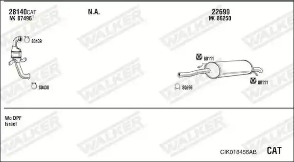 WALKER CIK018456AB