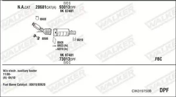 WALKER CIK019750B
