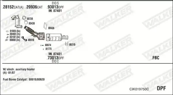 WALKER CIK019750C