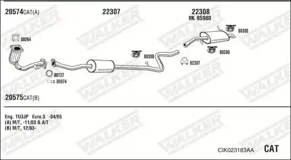 WALKER CIK023183AA