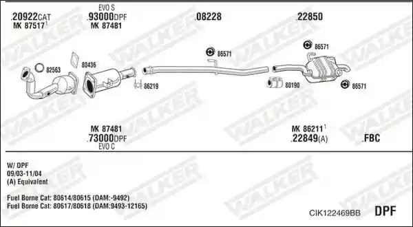 WALKER CIK122469BB