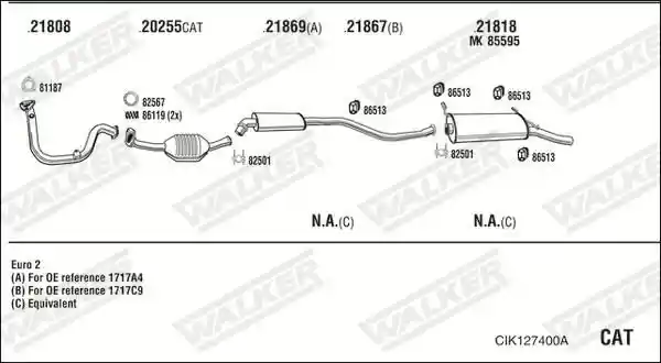 WALKER CIK127400A