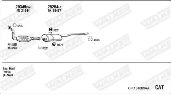 WALKER CIK134080AA