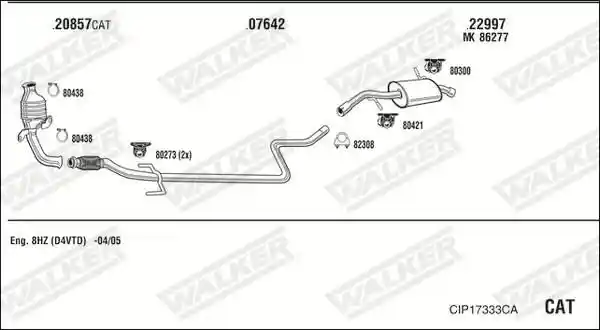 WALKER CIP17333CA