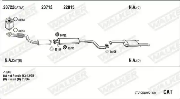 WALKER CVK008514A