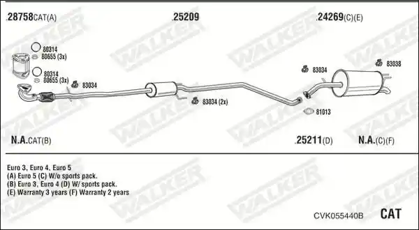 WALKER CVK055440B