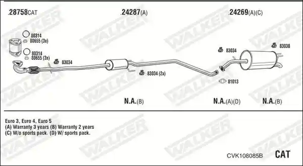 WALKER CVK108085B